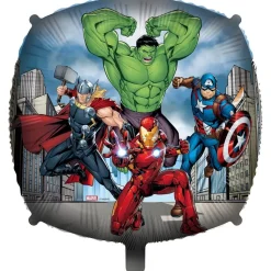 Avengers - Fyrkantig Folieballong med ballongvikt 46 cm