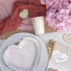 Baby Girl Dots - Hjärtformade tallrikar 10-pack
