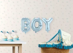 Ballonggirlang, Boy ljusblå 36 cm