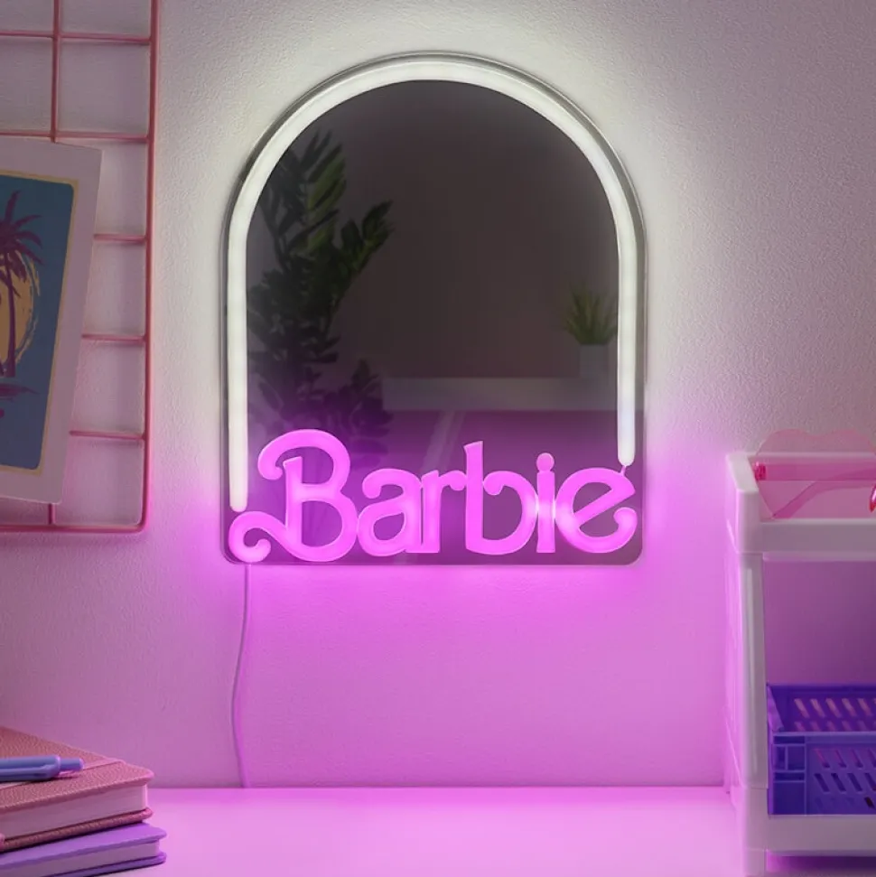 Barbie LED-Vägglampa med spegel
