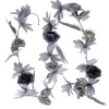 Blomstergirlang med grå blommor 220 cm