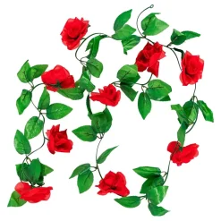 Blomstergirlang - Röda rosor 2 meter
