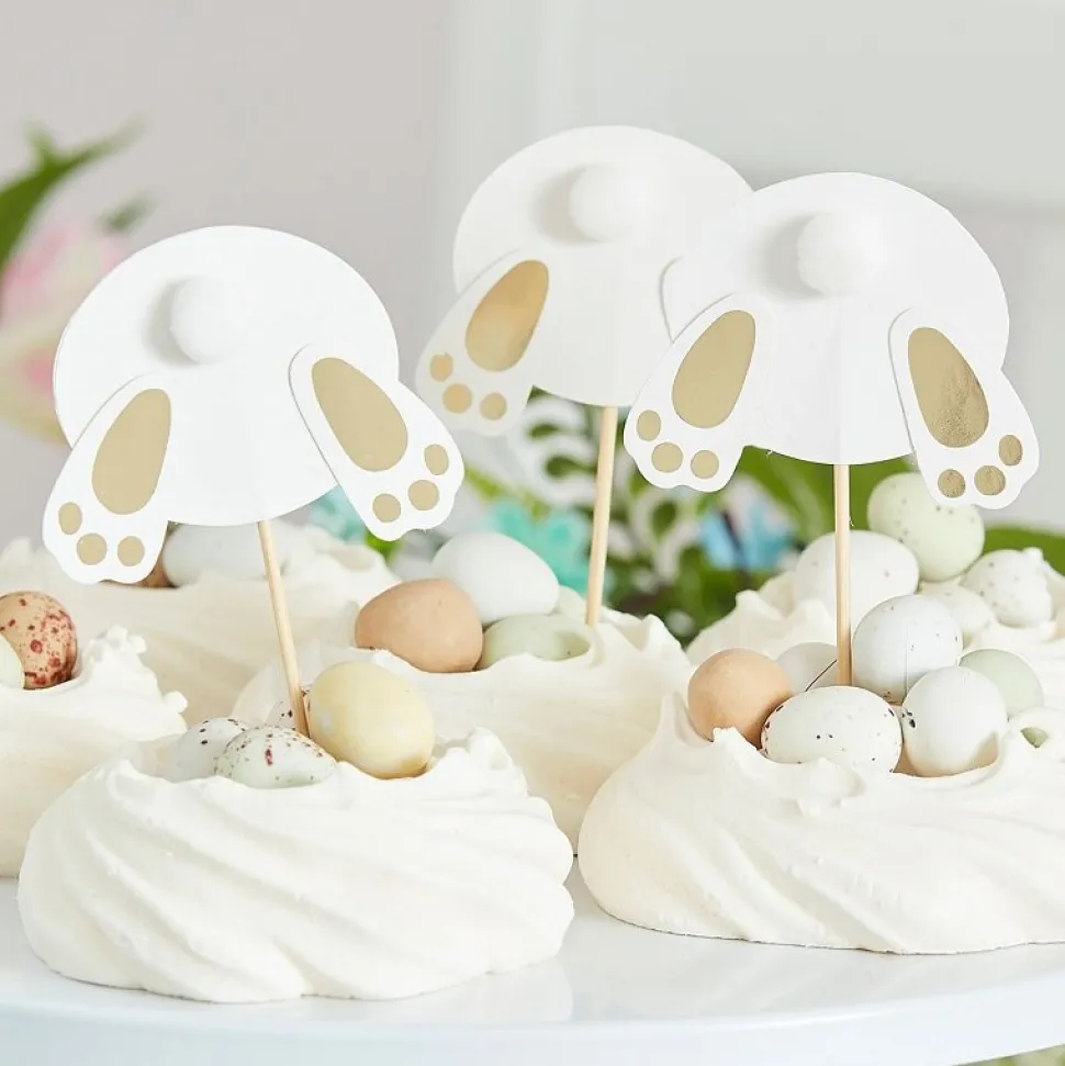 Cake Toppers Kaninfötter 6-pack