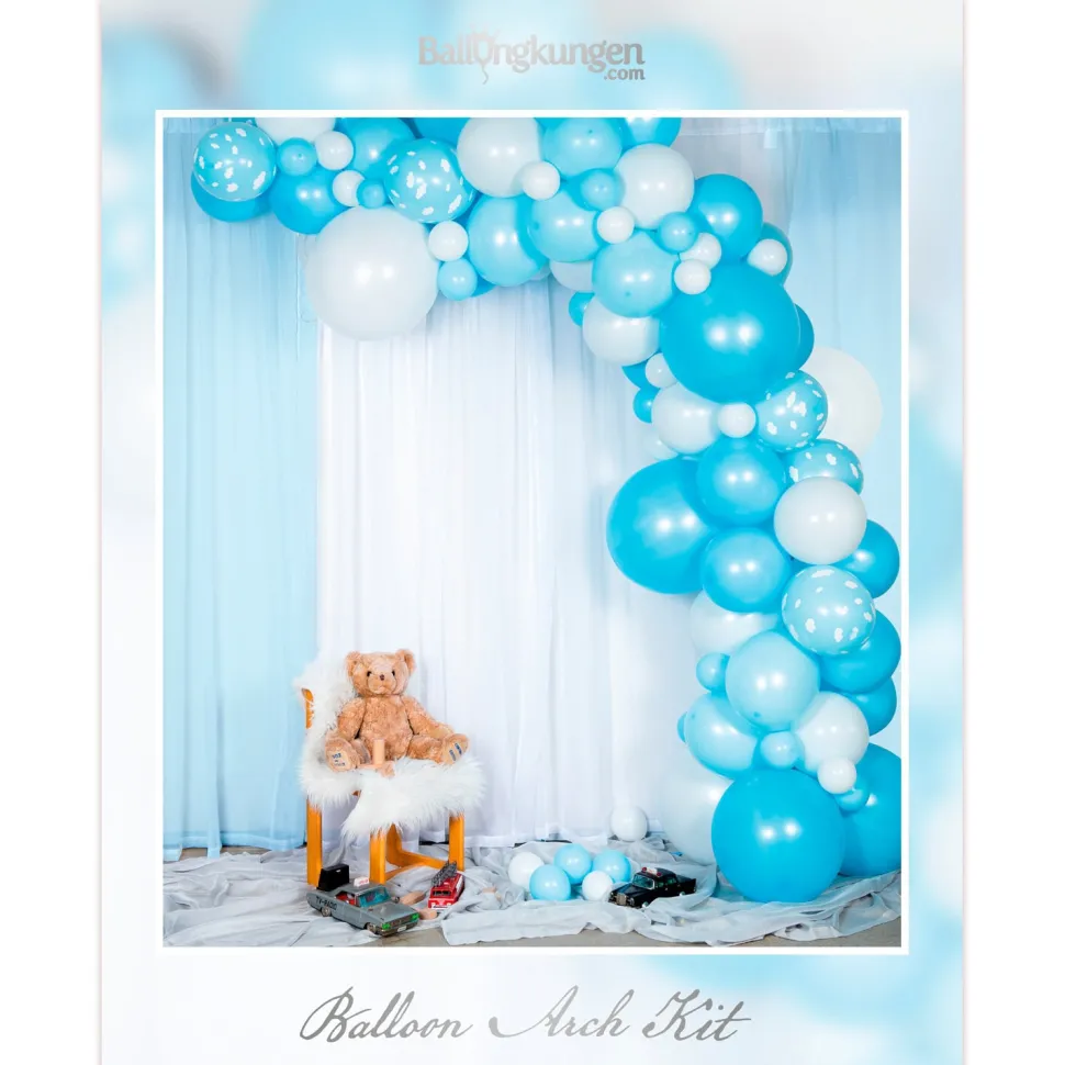DIY Ballongbåge Baby Blue