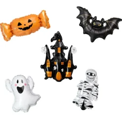Foileballonger Halloween 5-pack