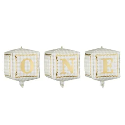 Folieballonger Kuber One 3-pack