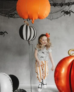 Folieballong - Pumpa med gulddetaljer 62 cm