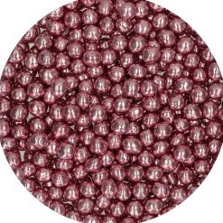 FunCakes - Chokladpärlor Metallic Rosa 60 gram