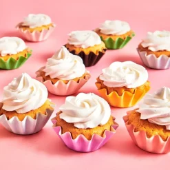 FunCakes - Muffinsformar Blomformade Svarta 48-pack