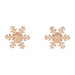 FunCakes - Sockerdekorationer Snöflingor guld 12-pack