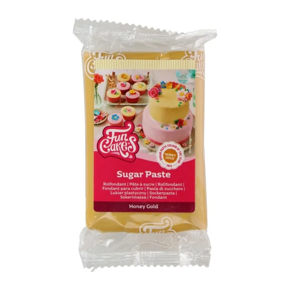 FunCakes - Sockerpasta Honey Gold 250 gram