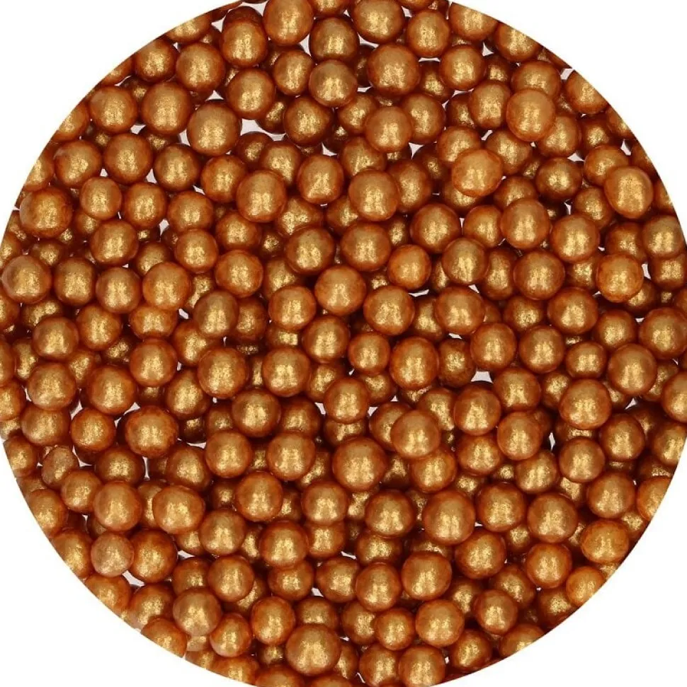 FunCakes - Strössel mjuka guldpärlor 60 gram