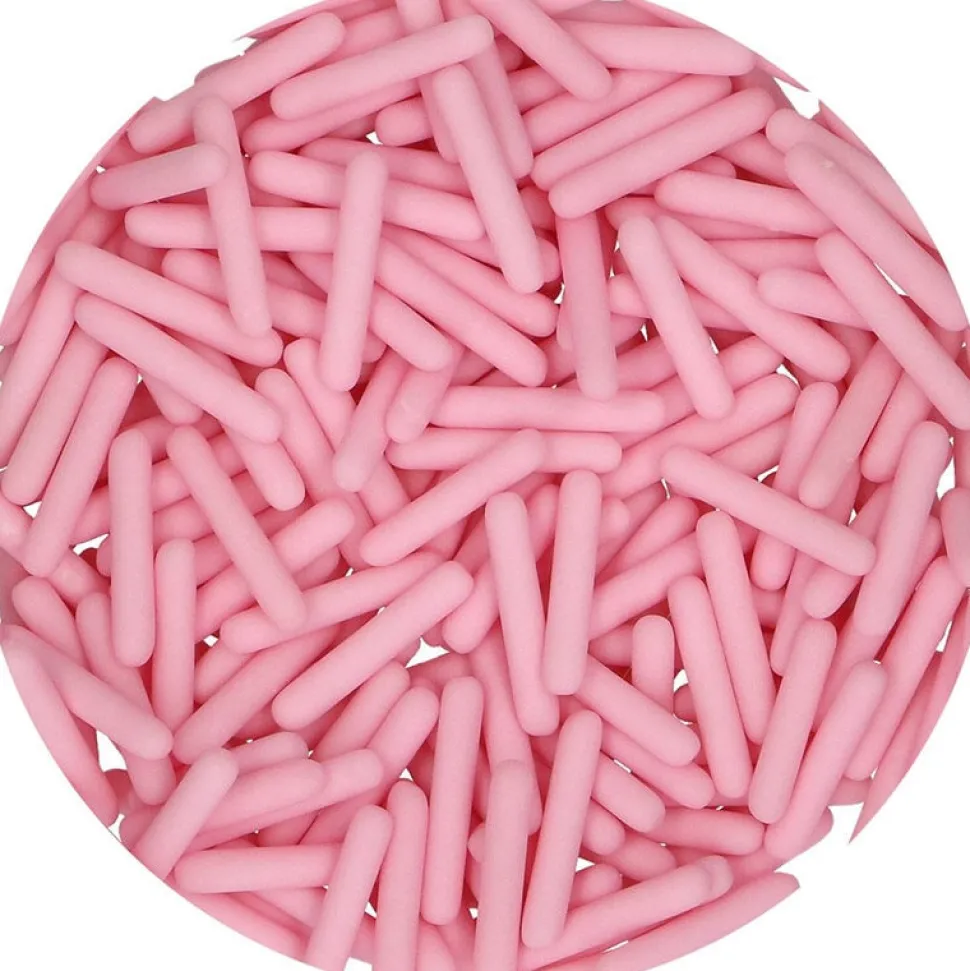 FunCakes - Strössel Rosa stavar XL 70 gram