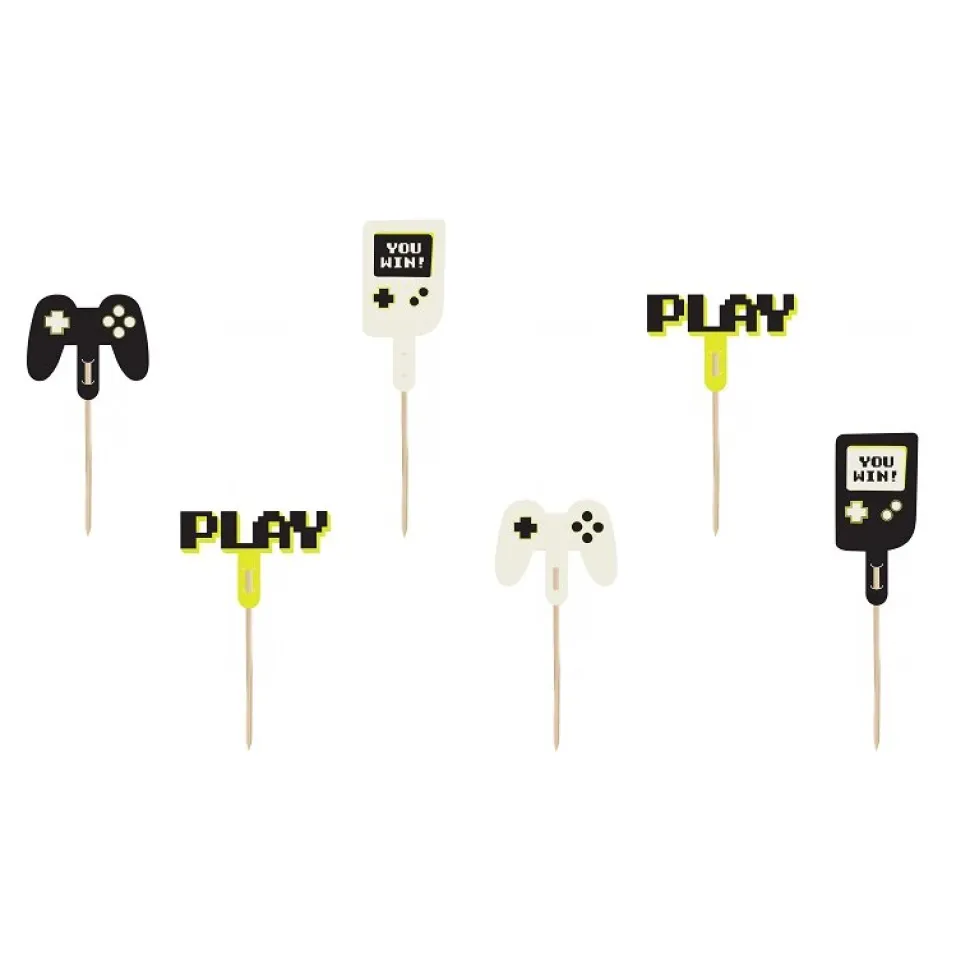 Gaming - Cake Toppers 6-pack