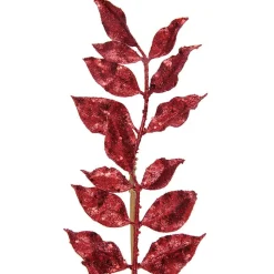 Glittrande bladverk - Röd 80 cm