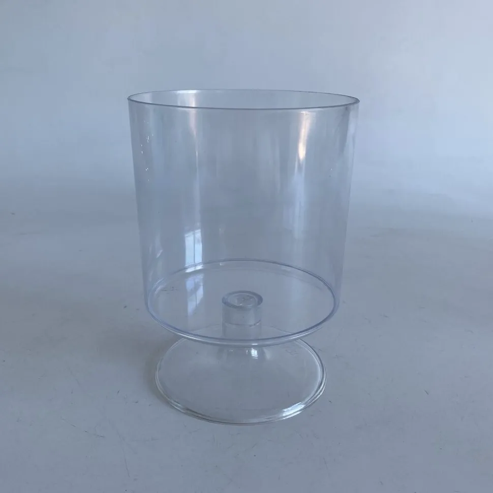 Godisskål av plast på fot 18 cm
