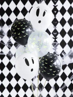 Halloweenballonger Glow in the dark 3-pack