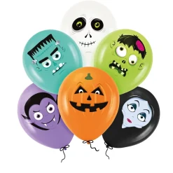 Halloween Monsters Ballonger 6-pack