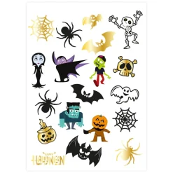 Halloween Monsters Tatueringar 19-pack