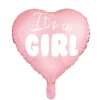 Hjärtformad folieballong It´s a Girl