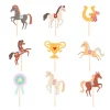 Hästar Cake Toppers 9-pack