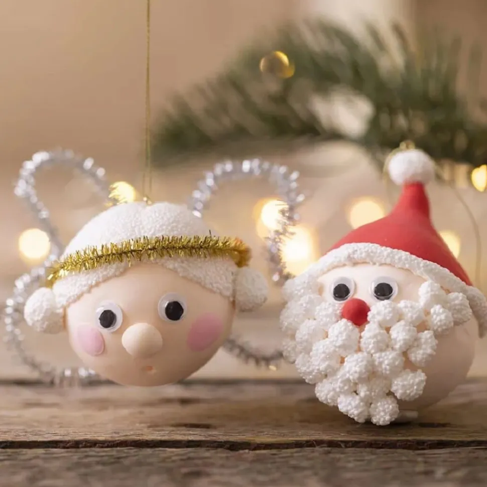 Julpyssel - Tomte & Ängel Julgranskulor
