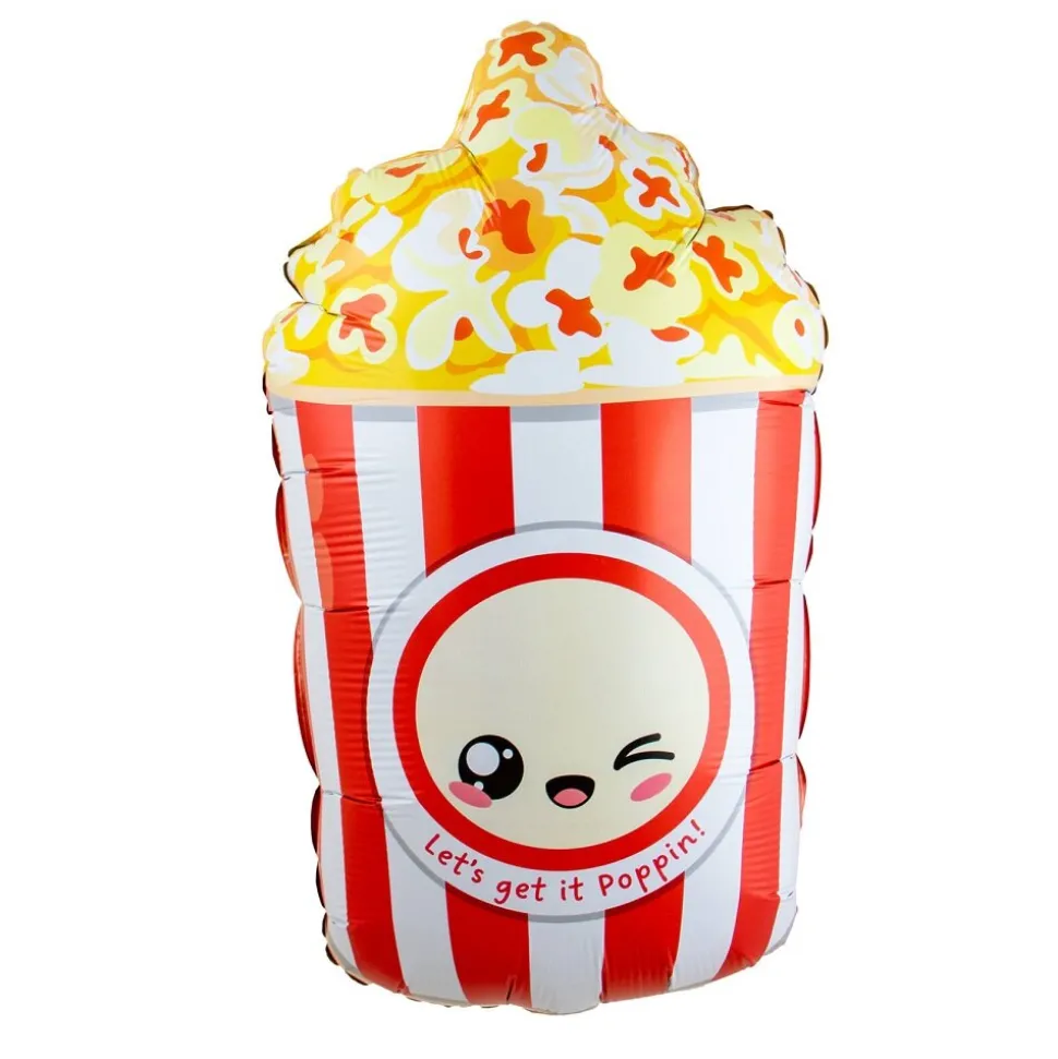 Kawaii Folieballong Popcorn 60 cm