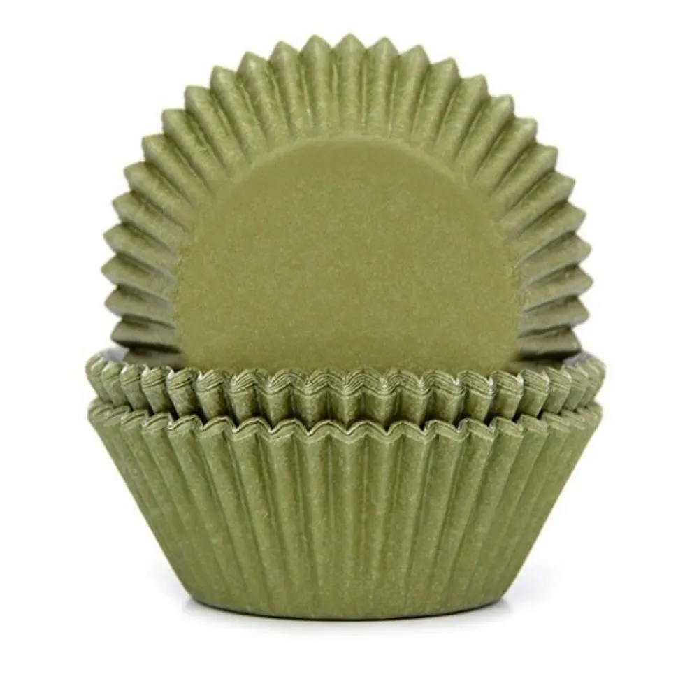 Muffinsformar Olivgröna 50-pack