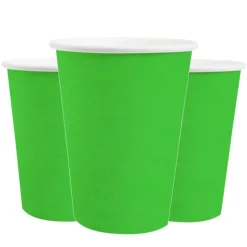 Pappmuggar 250 ml - Gröna 10-pack