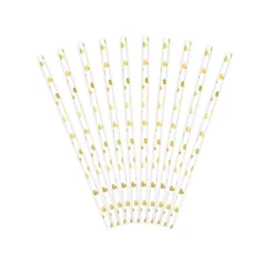 Pappsugrör - Guldhjärtan 10-pack