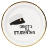 Papptallrikar Studentmössa 8-pack