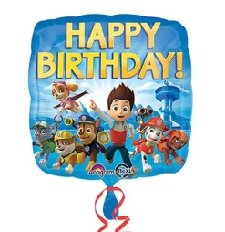 Paw Patrol - Folieballong Happy Birthday 43 cm