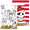 Pirates Map - Kalaspåsar i papper 8-pack
