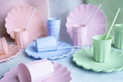 Plastmuggar, Pastellila 220 ml 4-pack