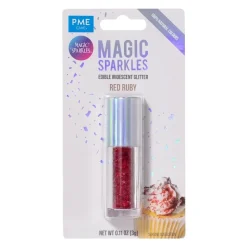 PME Ätbara Glitterflingor, röd