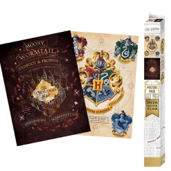 Posters - Harry Potter Crest & Marauder´s Map 2-pack