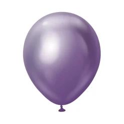 Premium Latexballonger Lila Chrome 45 cm 5-pack