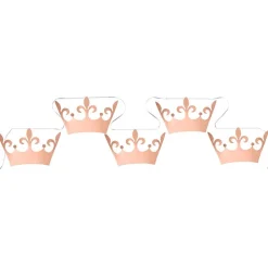 Princess - Girlang med kronor i roséguld 6 meter