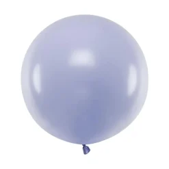 Rund ballong, Pastell ljuslila 60 cm (styckvis)