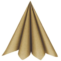 Servetter Premium Textilstruktur 40 cm - Guld 20-pack