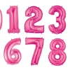 Sifferballonger Rosa Metallic 86 cm