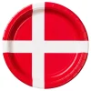 Tallrikar Danska Flaggan 8-pack