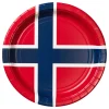 Tallrikar Norska Flaggan 8-pack