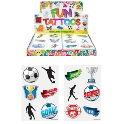 Tatueringar med fotbollsmotiv 6-pack