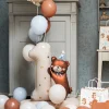 Teddy Bear - Folieballong 1-årskalas 81 cm