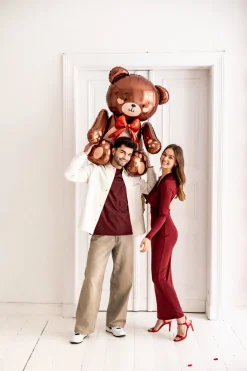 Teddybjörn Stående Folieballong 88 cm