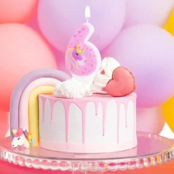 Tårtljus Unicorn 1-6 år